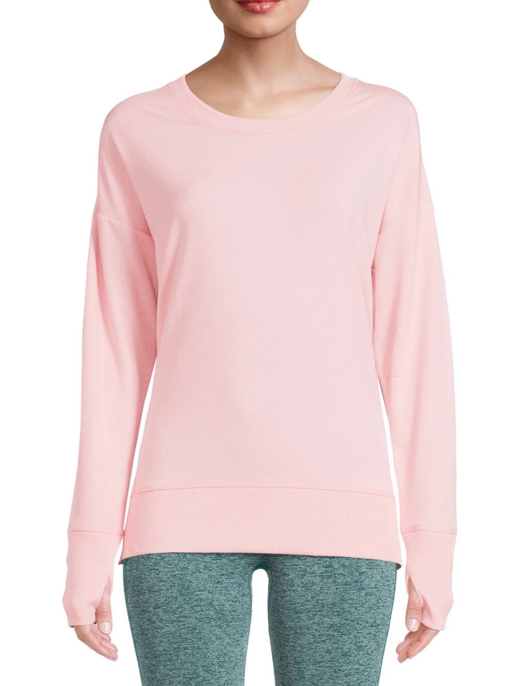 Avia Women’s Long Sleeve Athletic Pullover // Pink // Large (12-14)